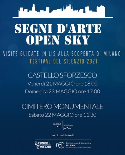 locandina segni d'arte open sky